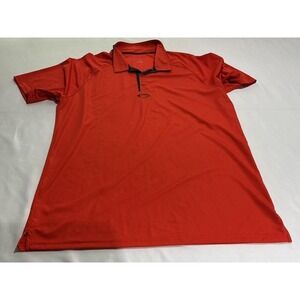Oakley Hydrolix Polo Shirt Mens XL‎ Orange Golf Casual Performance